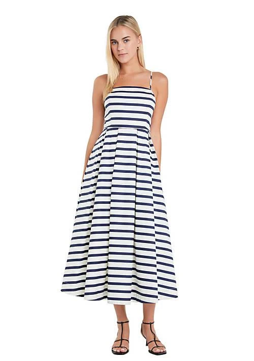 English Factory Factory Striped Midi Dress 1