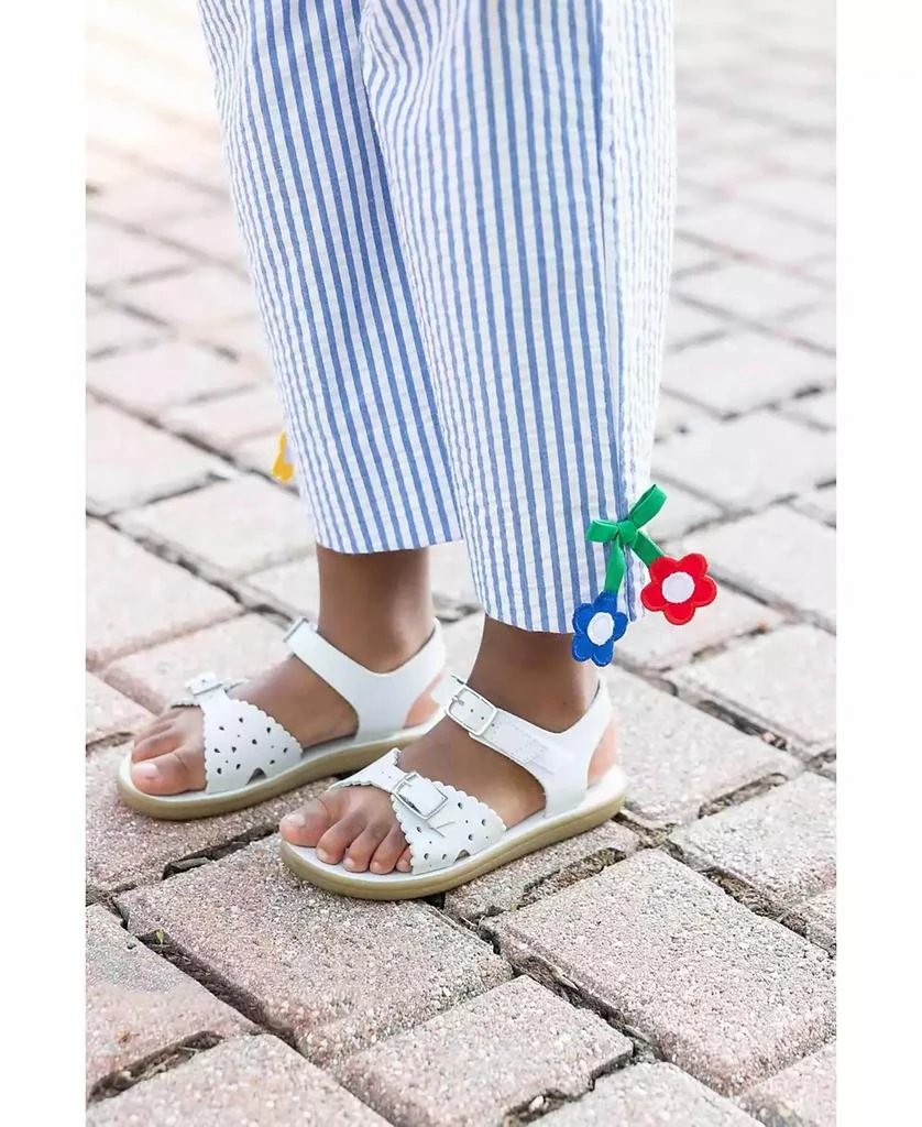 Florence Eiseman Little Girls Seersucker Pants With Flowers 3