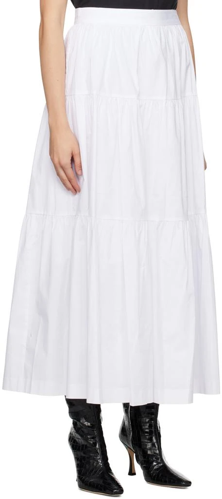 Staud White Sea Midi Skirt 2