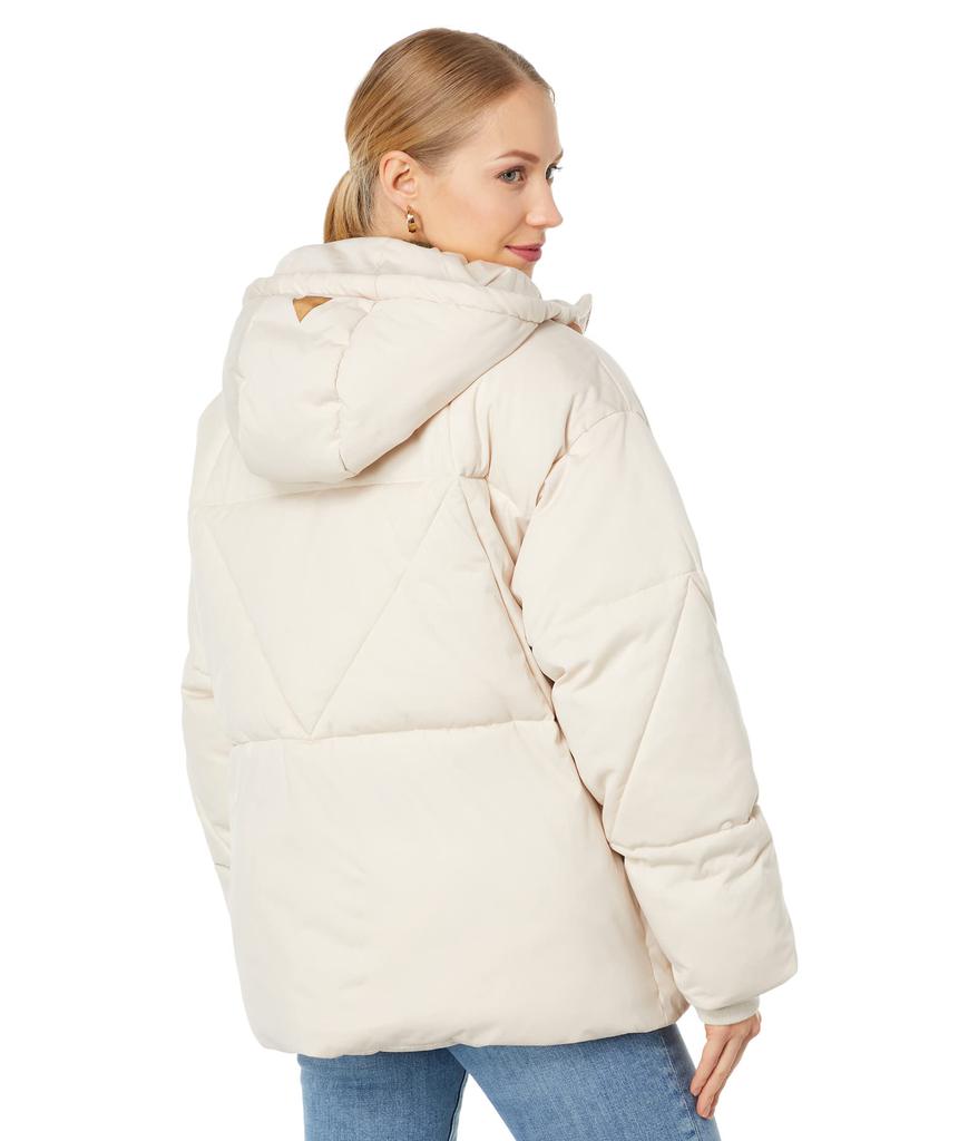 Avec Les Filles Rose Gold Hardware Short Puffer