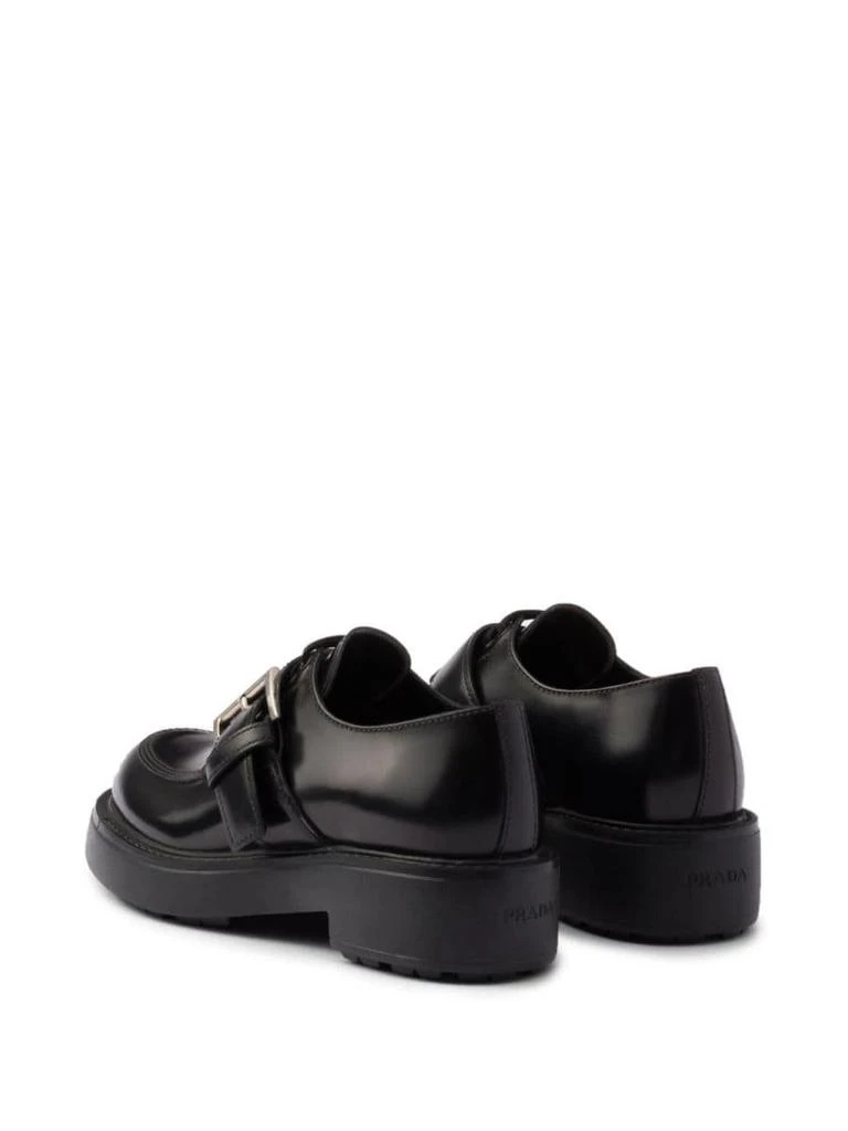 Prada Prada Brushed Leather Lace-Up Shoes 3