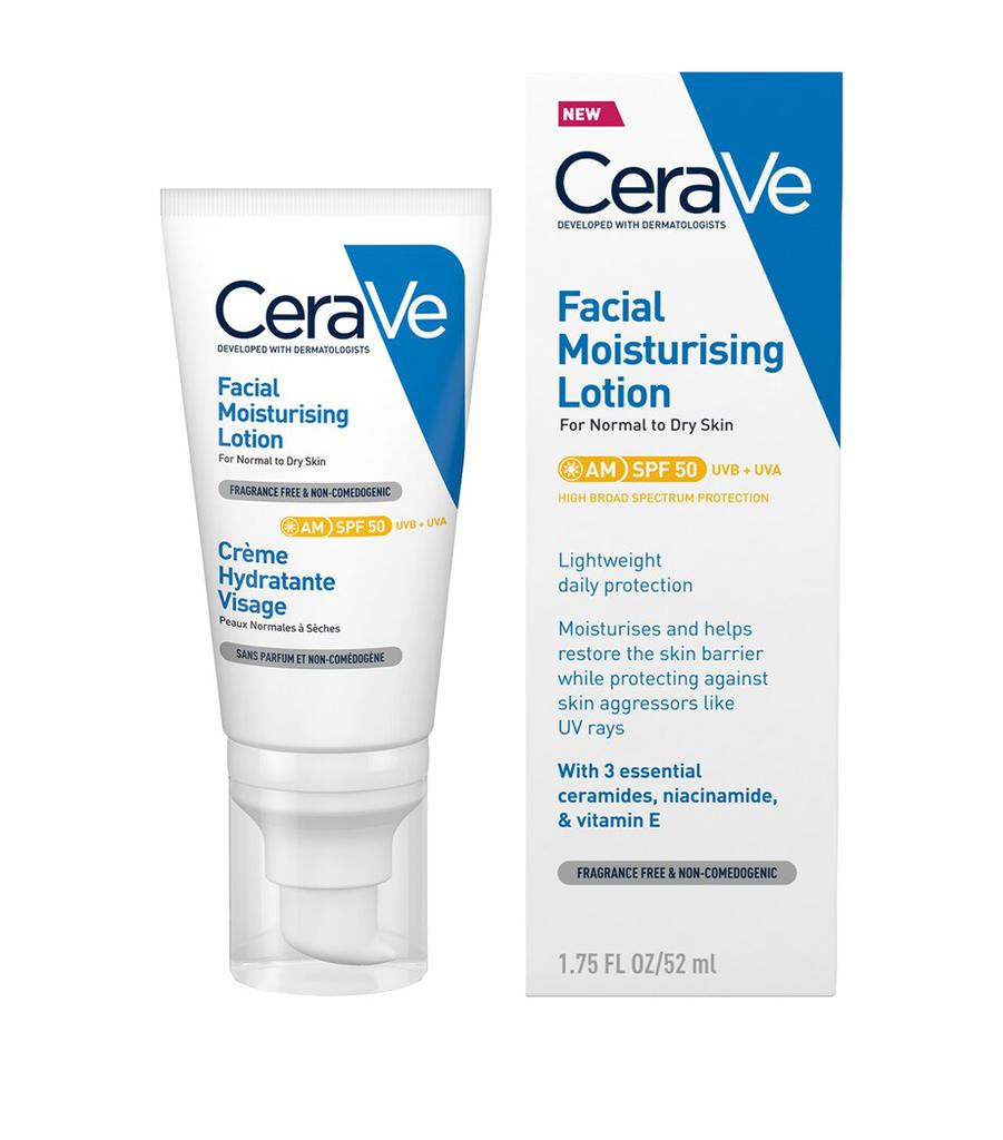 CeraVe AM Facial Moisturising Lotion SPF 50+ (52ml)