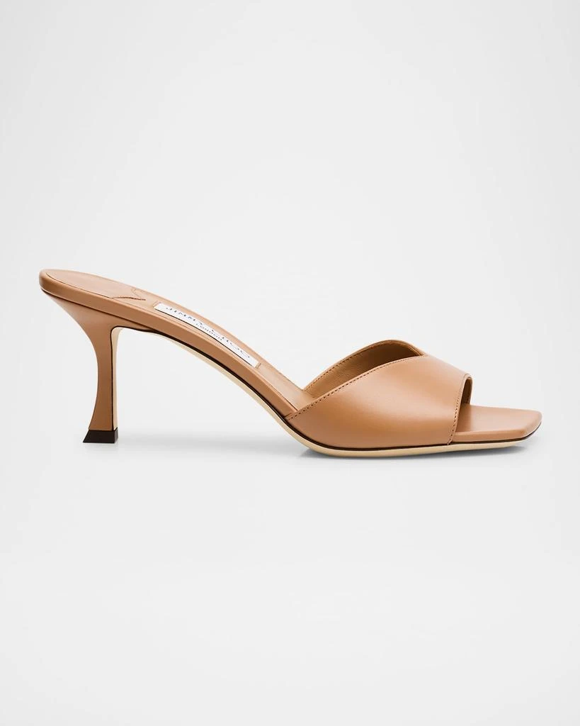 Jimmy Choo Skye Leather Slide Sandals 1