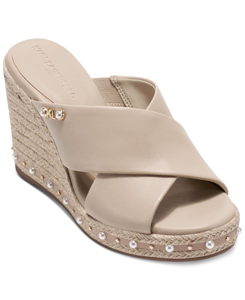 Karl Lagerfeld Paris CELLYN ANKLE STRAP WEDGE