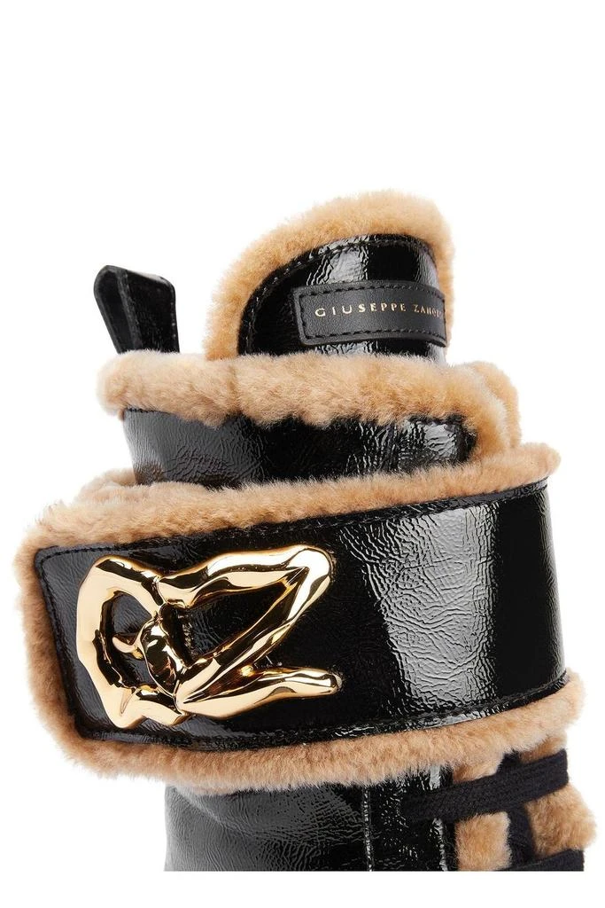 Giuseppe Zanotti Giuseppe Zanotti Gz Paloma Fur Trim Biker Boots 5