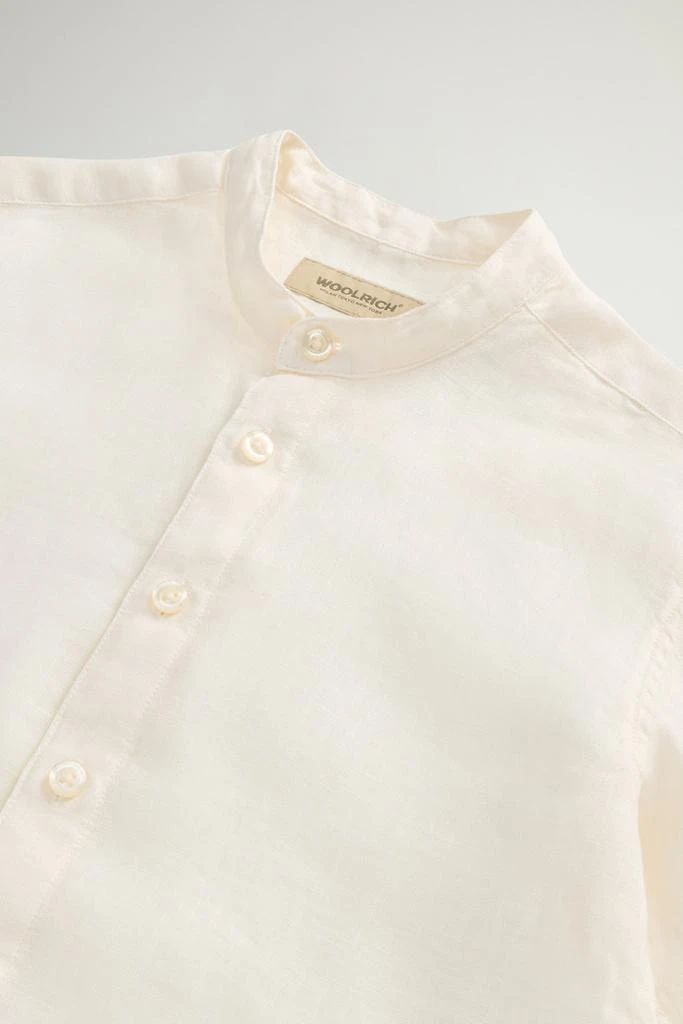 Woolrich Boys’ Garment-Dyed Pure Linen Shirt - Boys - White 3