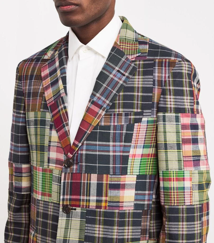 Ralph Lauren Cotton Madras Patchwork Blazer 6
