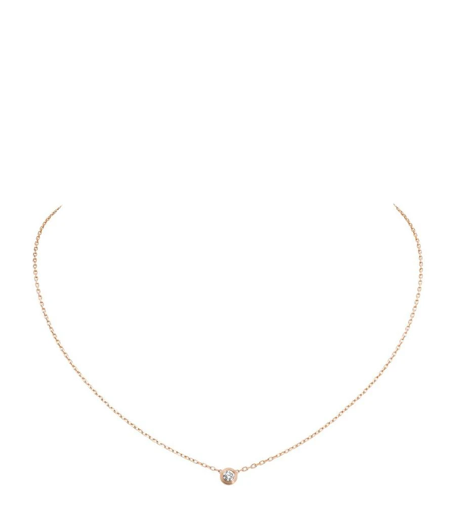 Cartier Small Rose Gold and Diamond Cartier d'Amour Necklace 1