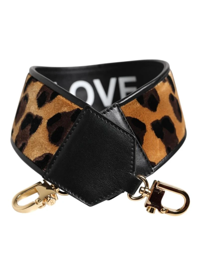 Dolce 
Gabbana Leopard Print Reversible Bag Shoulder Women
s Strap