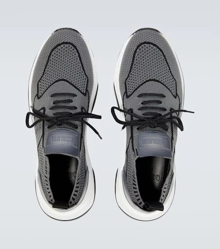 Berluti Shadow knitted and leather sneakers 4