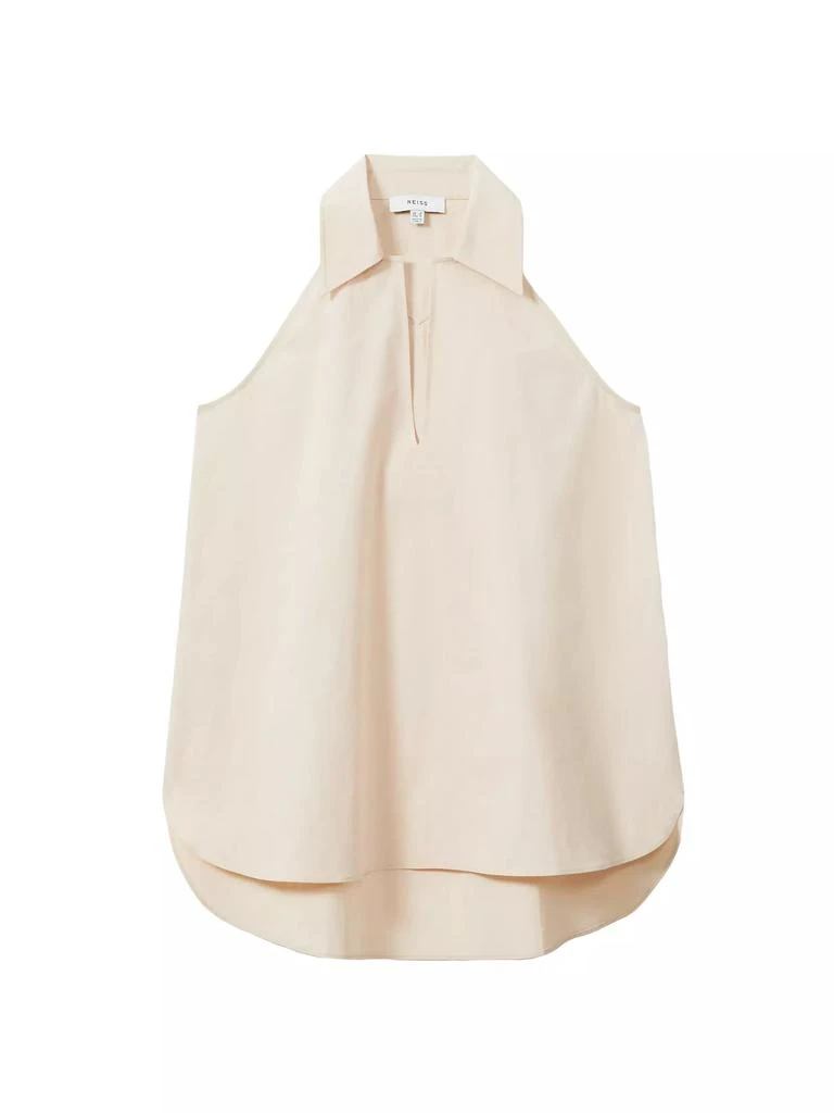 REISS Layla Stretch-Cotton Top 1