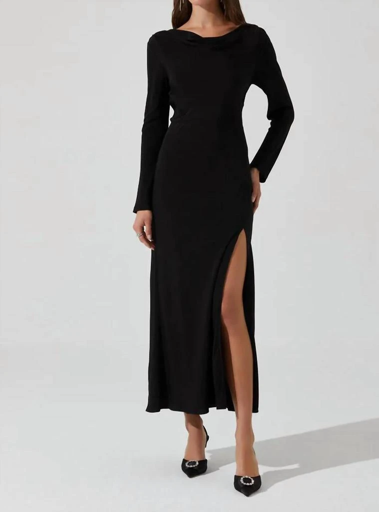 Astr - Decima Cowl Neck Maxi Dress  On Sale Now with Up to 52% Off |  Discover Exclusive Deals & Savings at BeyondStyle  Authentic ASTR women >  dresses > maxi|94572010|black|clothing|dresses|maxi|solid|viscose|women