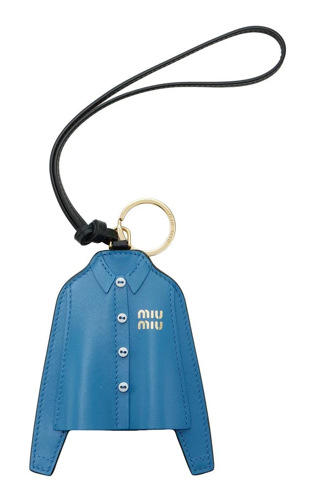 Miu Miu Miu Miu Leather Shirt Keychain - Moda Operandi
