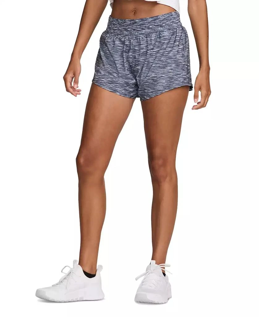 NIKE Women's One Dri-FIT Mid Rise Brief-Lined Printed Shorts 3