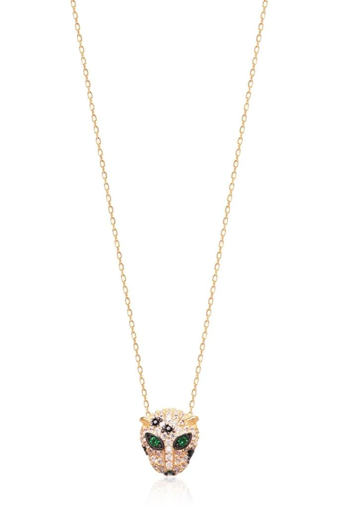 Gabi Rielle Pavé CZ Panther Pendant Necklace 1