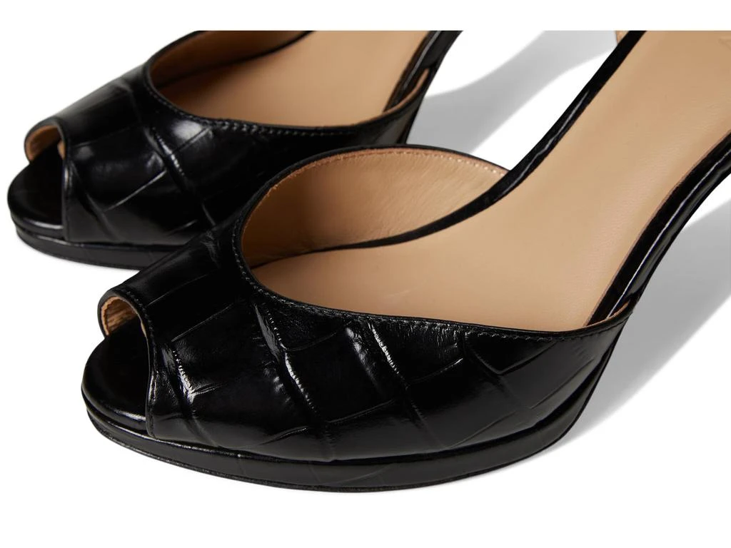 Ralph Lauren Kyla Crocodile-Embossed Leather Sandals 6