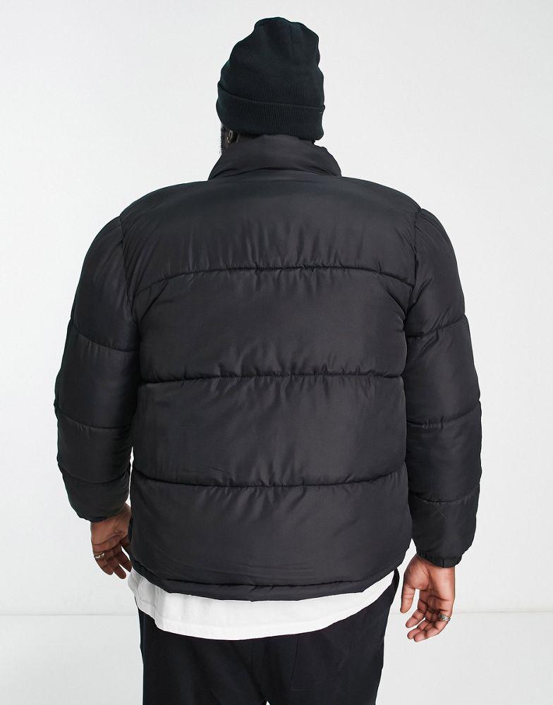 Brave Soul Brave Soul Plus puffer jacket in black