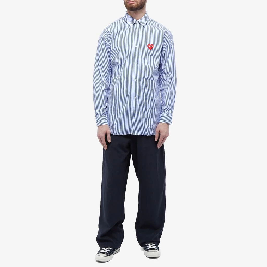 Comme des Garcons Comme des Garçons Play Invader Heart Striped Shirt 4