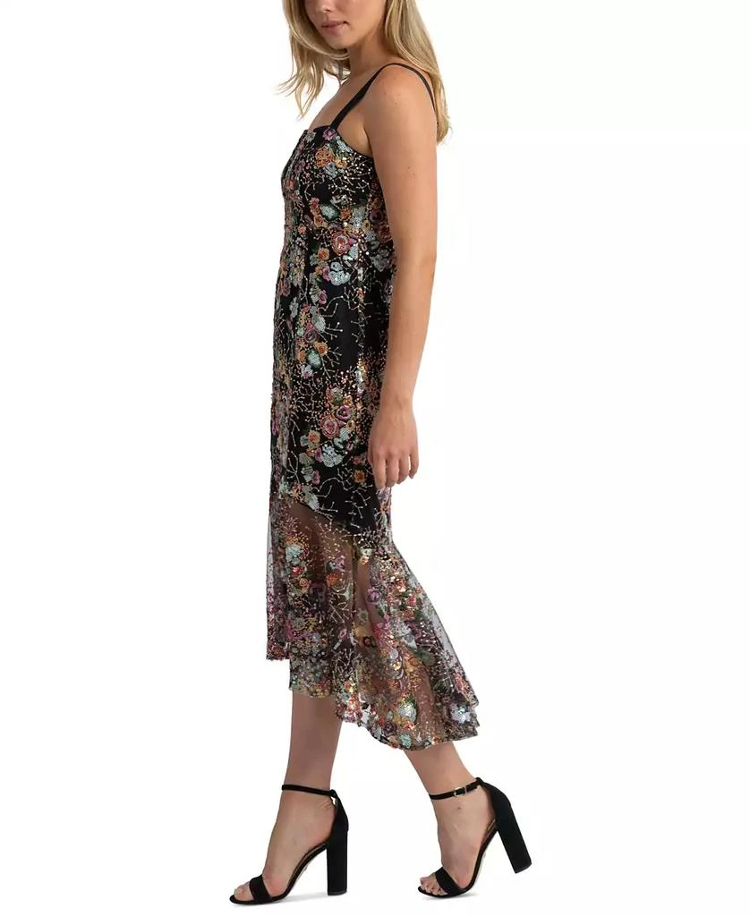 Sam Edelman Women's Floral Sequence Mermaid Midi Dress 3