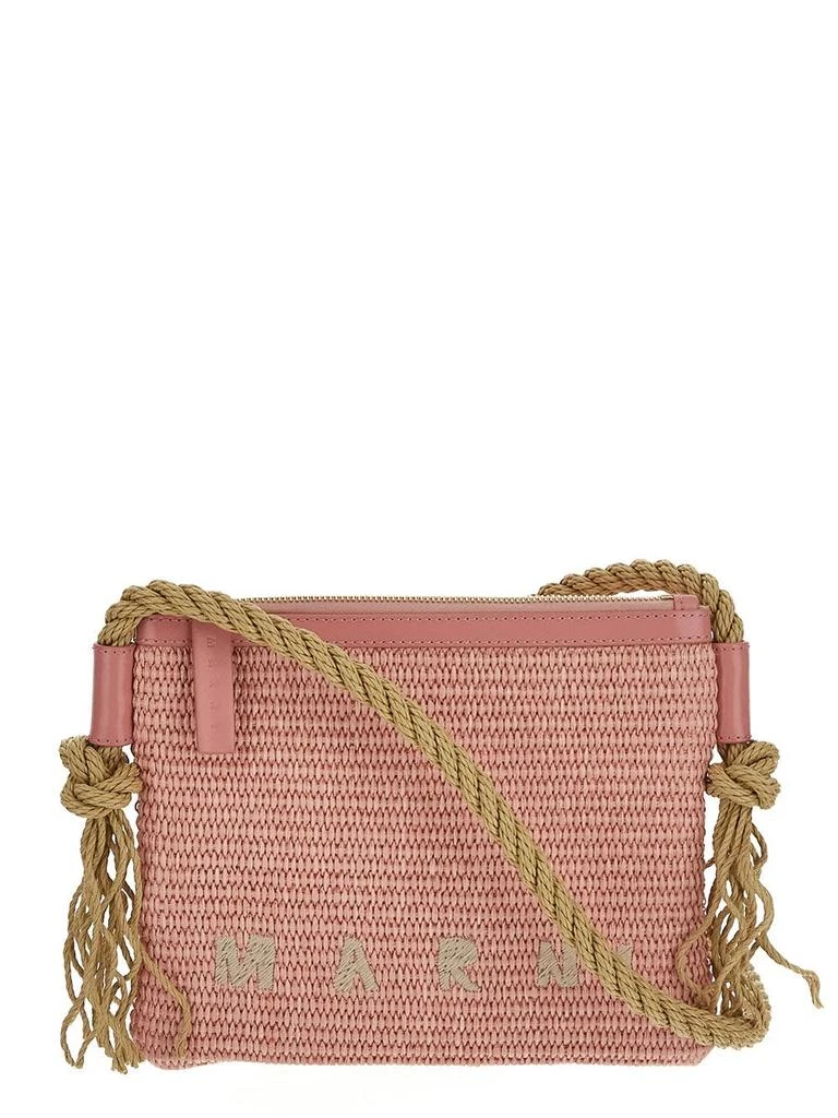 Marni Raffia Effect Crossbody Bag 1