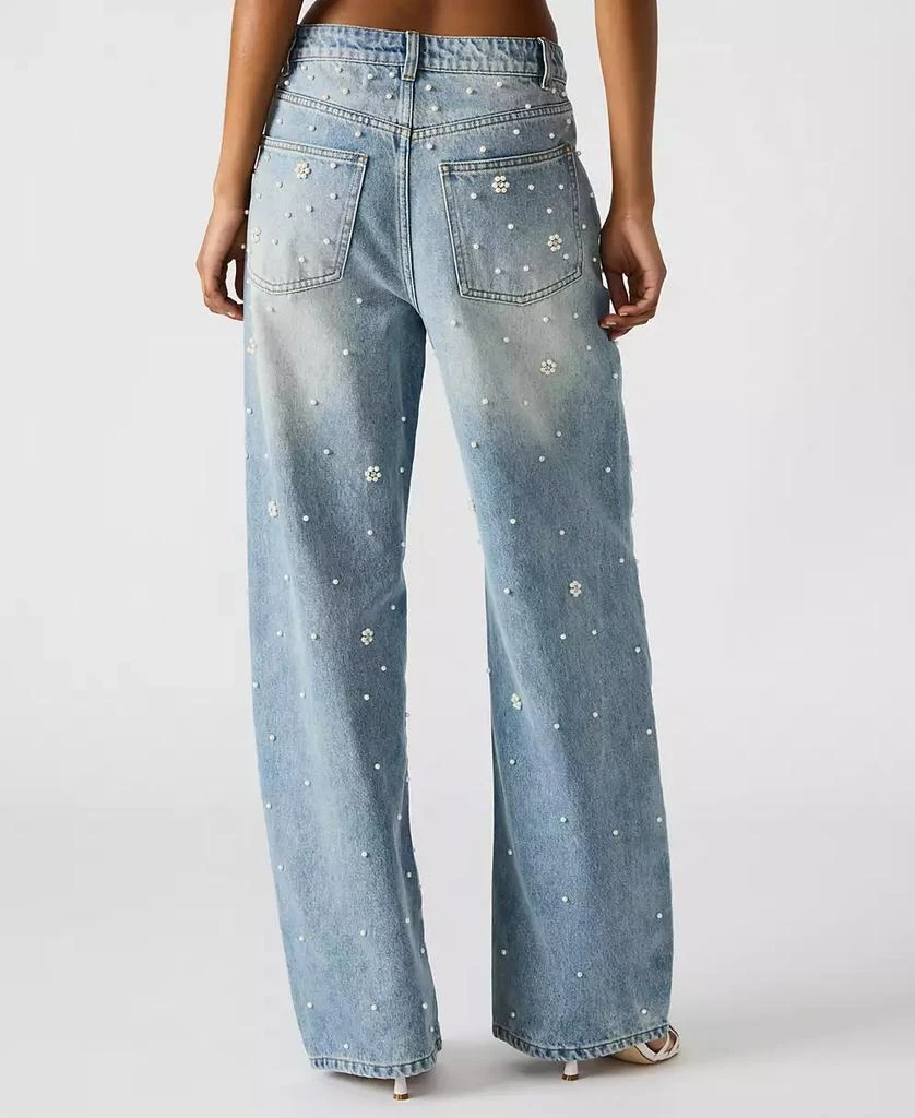 Steve Madden Women's Denim Fianna Barrel-Leg Jeans 5