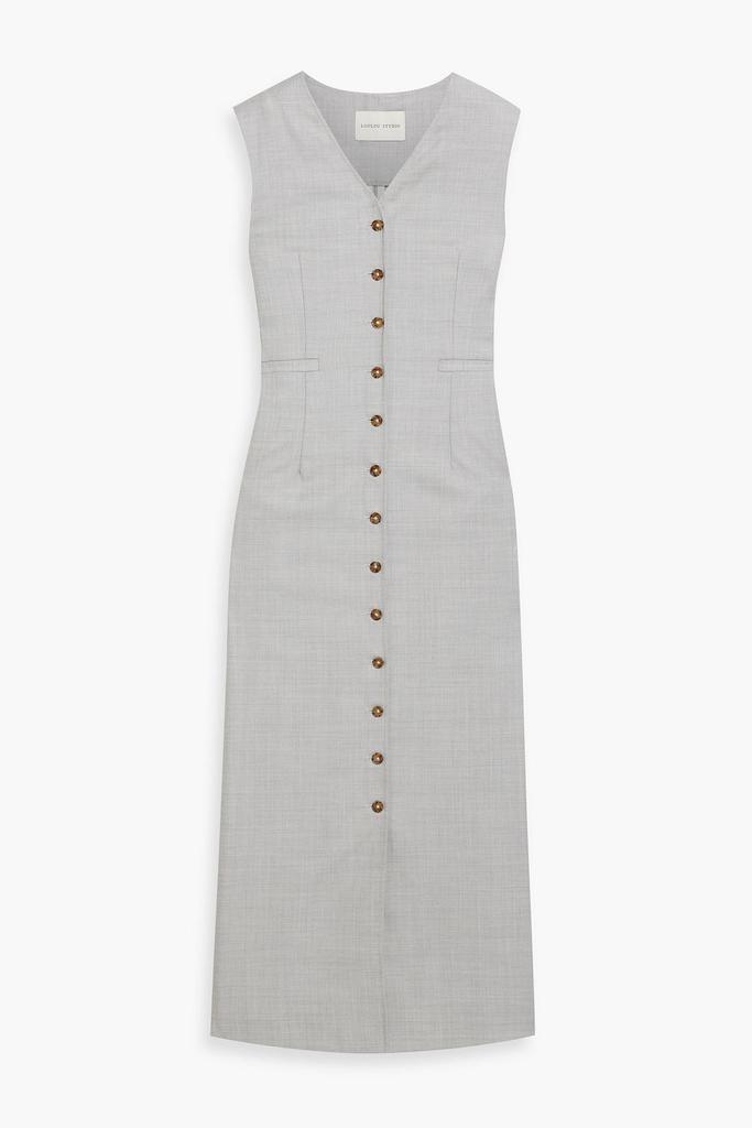 Loulou Studio Idika wool-twill midi dress