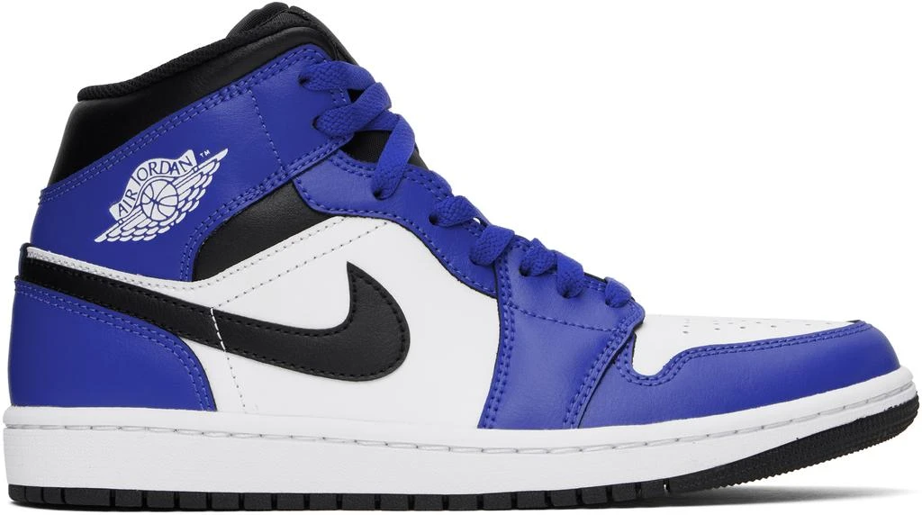 Jordan Blue & Black Air Jordan 1 Mid Sneakers 1