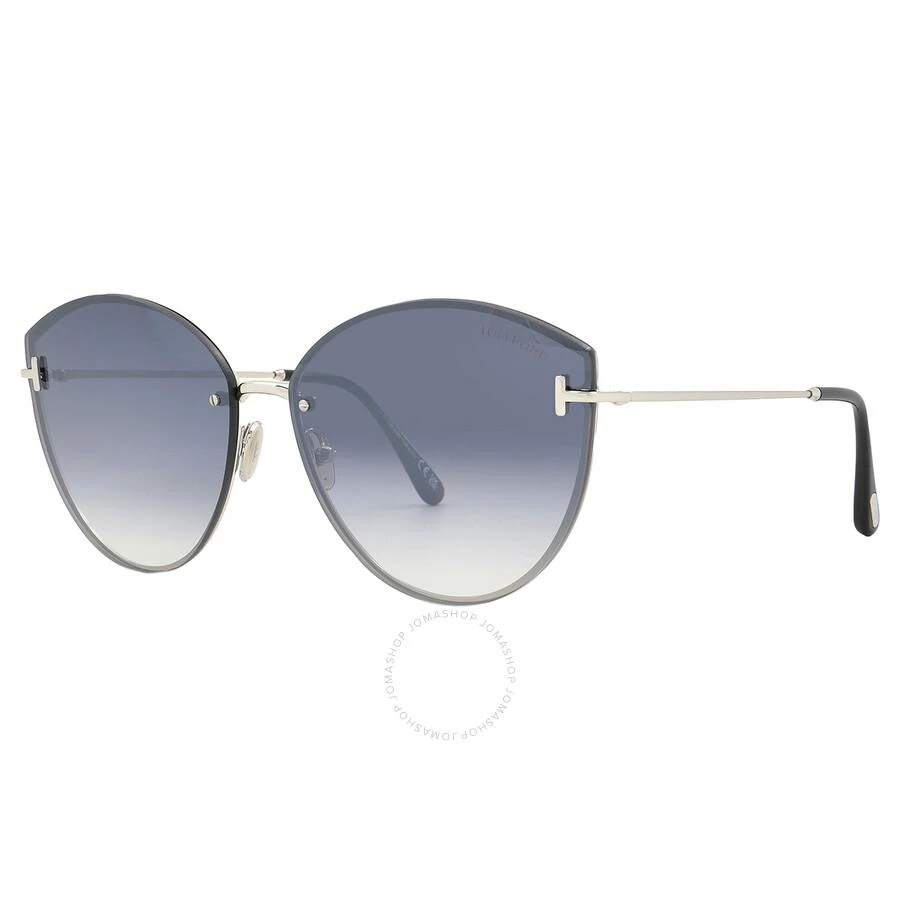 Tom Ford Evangeline Smoke Mirror Cat Eye Ladies Sunglasses FT1106 16C 63 3
