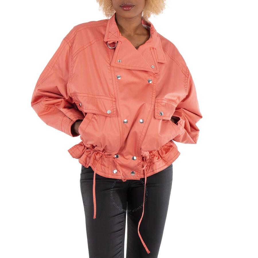 Isabel Marant Ladies Papaya Cotton Fadili Oversized Parka