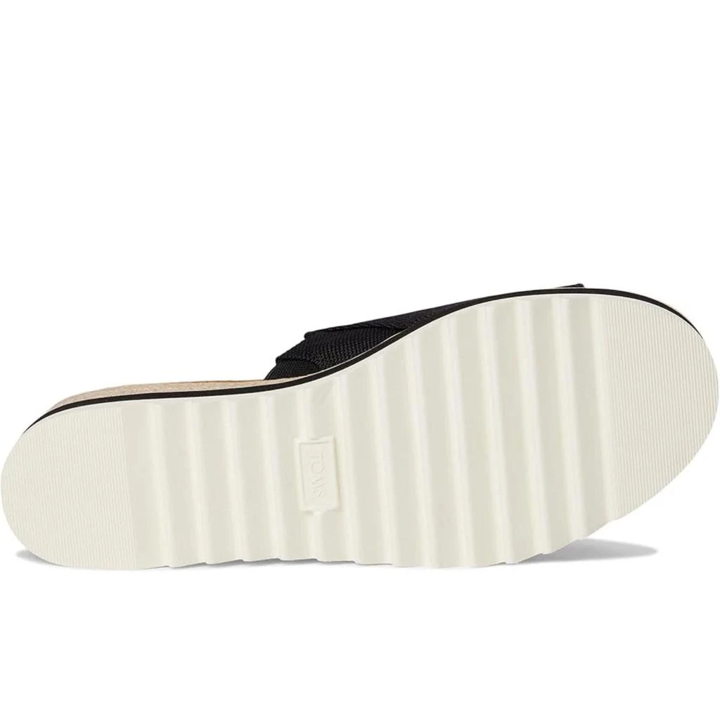 TOMS Diana 10019736 Sandal Women
s Black Canvas Wedge Heel Mule GAL1036 6