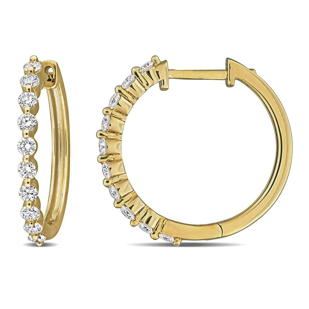 Mimi
Max Created Forever 5/8ct TW Lab-Grown Diamond Hoop Earrings Yellow Plated Sterling Silver