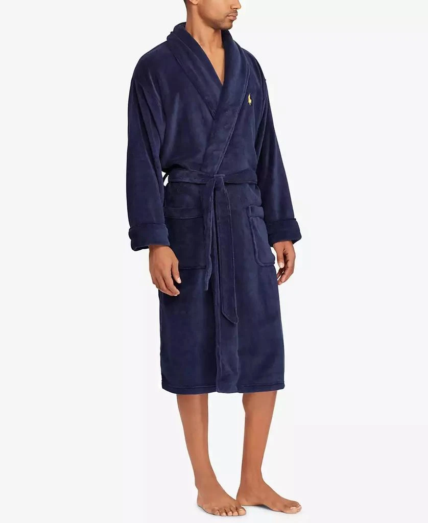 Ralph Lauren Men
s Microfiber Plush Shawl Collar Robe