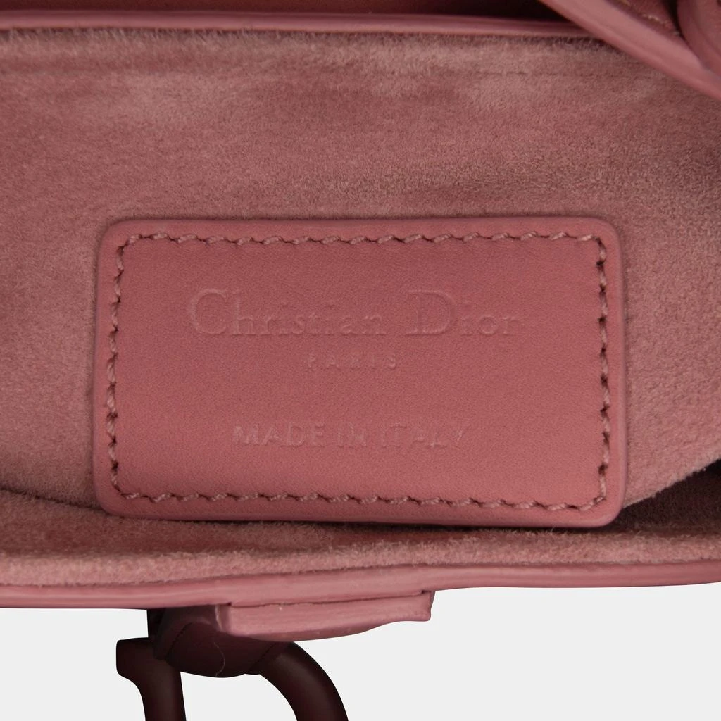 Dior Dior Pink Leather Mini Saddle Bag 9