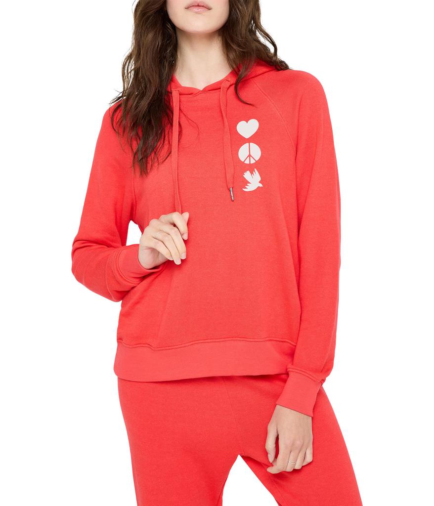 Spiritual Gangster Love Heart Harper Crop Hoodie