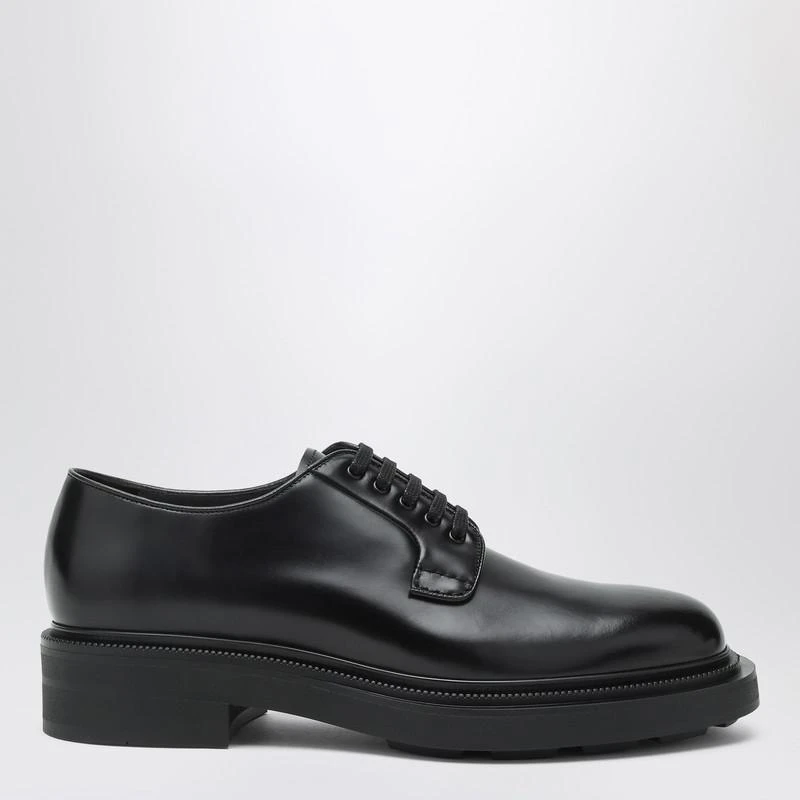 Prada Black lace-up shoes in polished leather 1