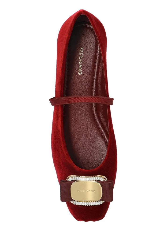 Salvatore Ferragamo Ferragamo Velvet Ballet Flats 4