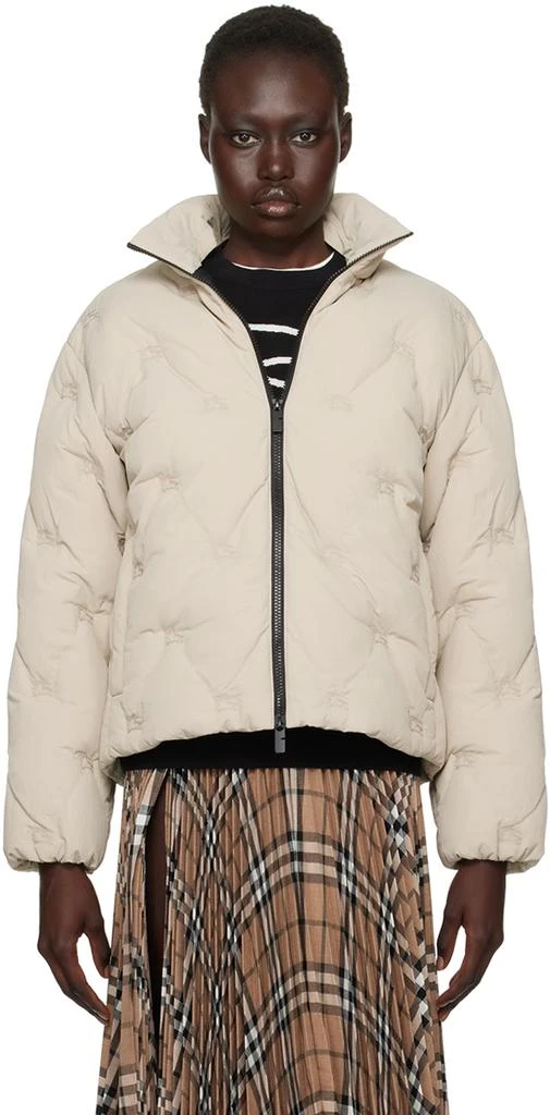 Burberry Beige EKD Nylon Down Puffer Jacket 1