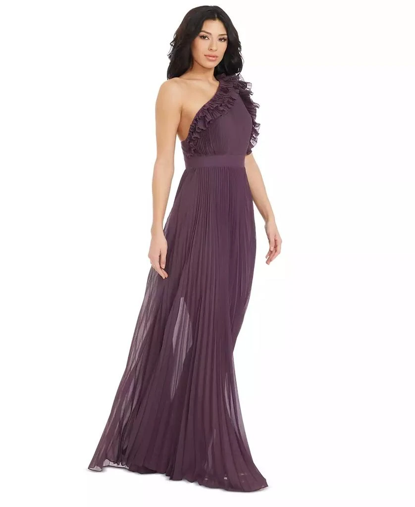 Dress The Population Women's Vida Ruffled One-Shoulder Ball Gown 3