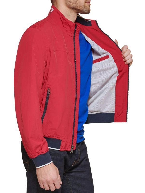 Tommy Hilfiger Mock Turtleneck Bomber Jacket 4