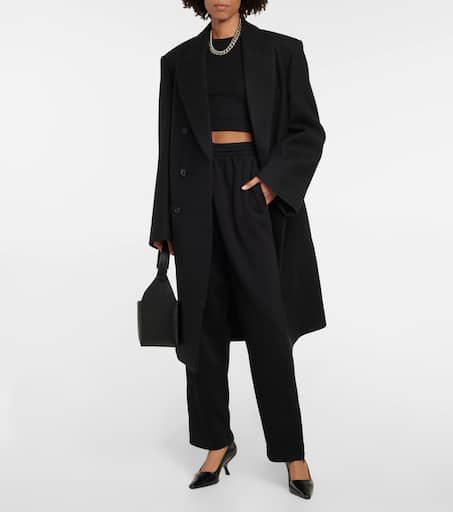 WARDROBE.NYC x Hailey Bieber HB cotton-blend jersey crop top