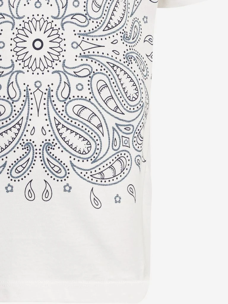 ELEVENTY Kids Paisley T-Shirt in Ivory 4