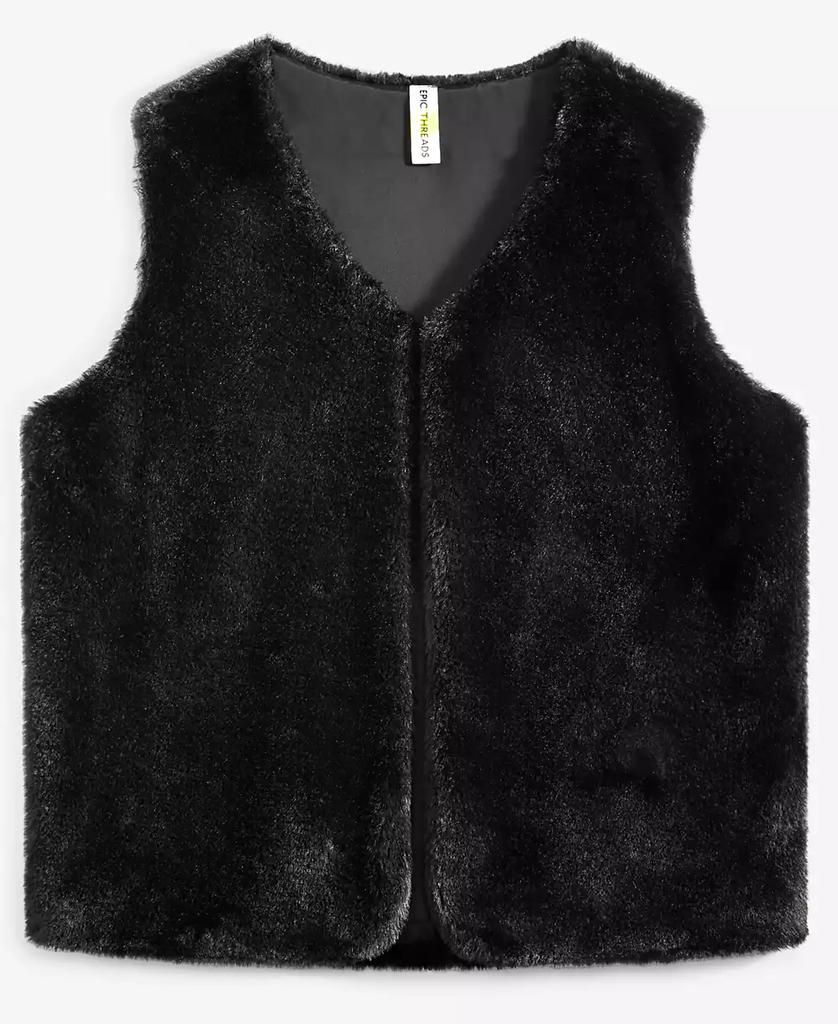 Epic Threads Toddler Girls Solid Faux-Fur Vest, Created for Macy's