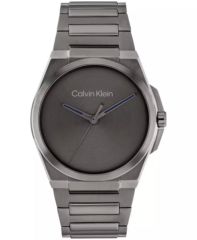 Calvin Klein Men's Meta-Minimal Grey Stainless Steel Watch 41mm 1