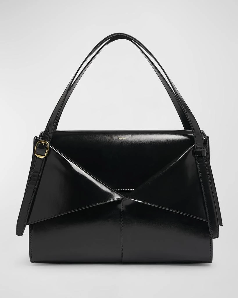 COPERNI Gloss Rigid Belt Leather Shoulder Bag
