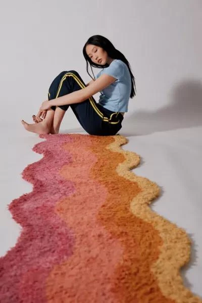 Urban Outfitters Wave Shag Runner Rug 1