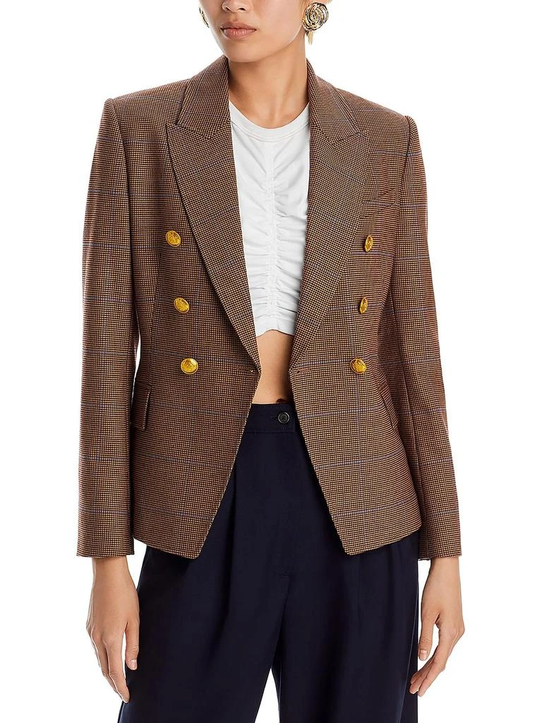 A.L.C. Chelsea Womens Houndstooth Suit Separate Double-Breasted Blazer 1
