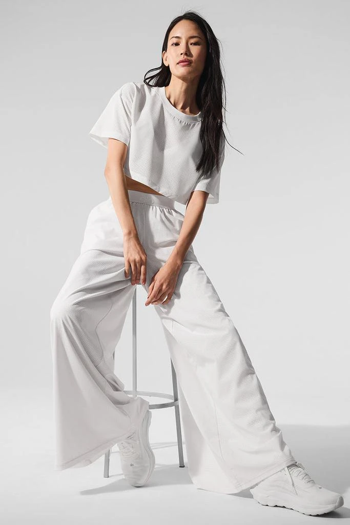 Alo Mesh Mirage Trouser - White 4