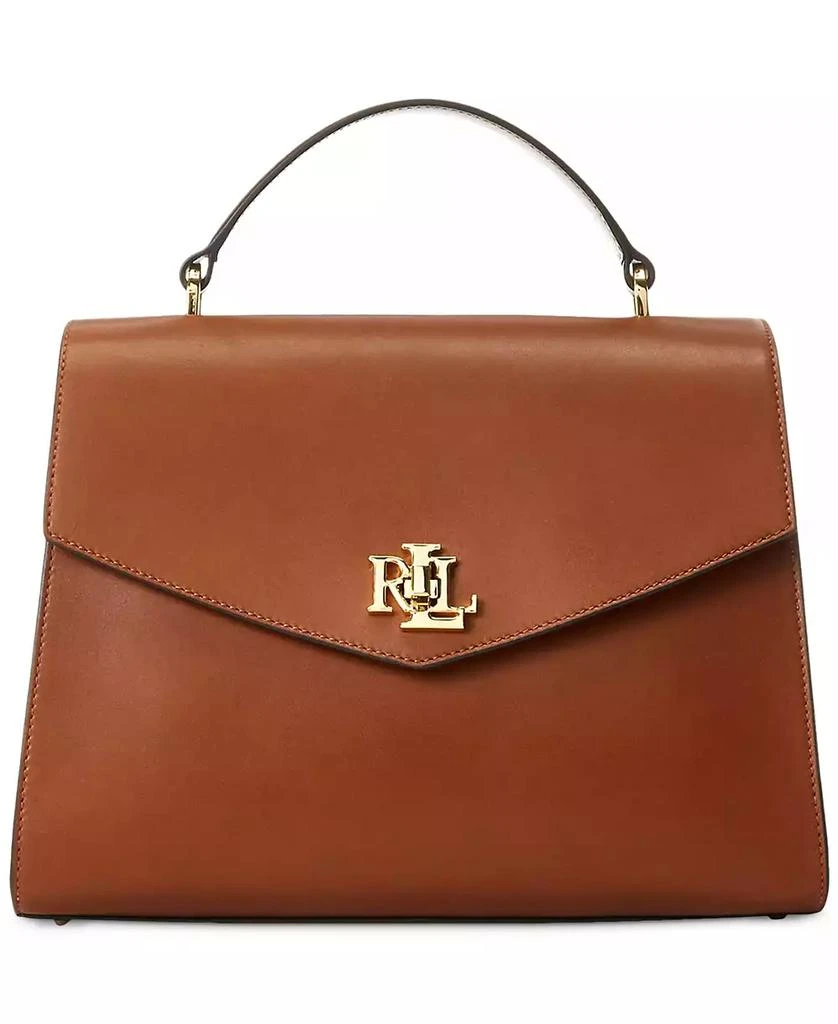 Ralph Lauren Farrah Medium Leather Top-Handle Satchel 3