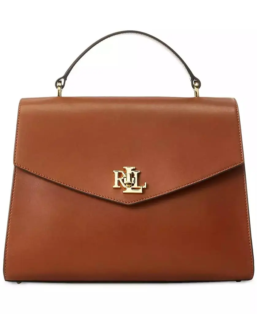 Ralph Lauren Farrah Medium Leather Top-Handle Satchel