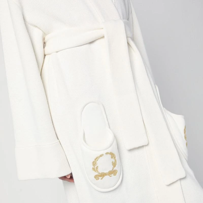 Moschino White maxi cardigan in wool blend 5